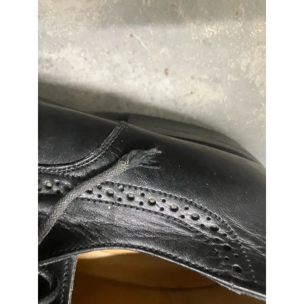Johnston & Murphy Black 10M, Made in Italy, Oxfords, Dress Shoes,‎ Mens, Cap Toe